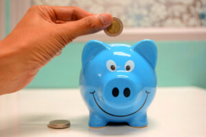 don't use a piggy bank, open a business bank account instead