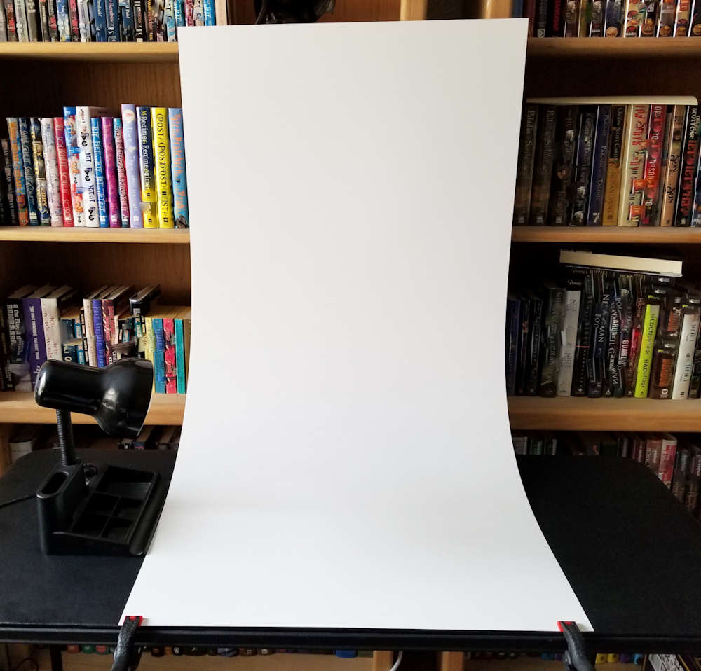 Partial setup for DIY photo studio