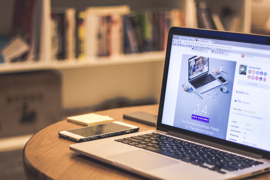 A webstore like the one shown on this laptop can be built with the Wix website builder