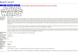 What was the trademark registration process that got Lucasfilm this registered mark?