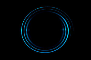 A blue circle on a black background. The circle is formed by combining several incomplete, open-ended circles. It represents how we're building our guide on starting and running a small business.